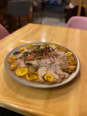 Enfrijoladas  at Coco y El Alacrán Café in Puebla