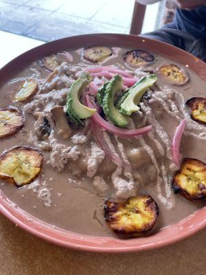 enfrijoladas  at Coco y El Alacrán Café in Puebla