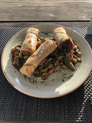 Teriyaki veggie rolls  at Hotel Pension Tyrol in Telfs