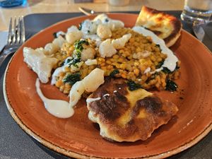 Dhal with pan-fried bread at Hotel Pension Tyrol in Telfs