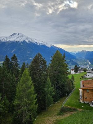 View from the balcony at Hotel Pension Tyrol in Telfs