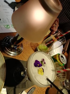 Cocktail with aquafaba at Mondo in Coatbridge