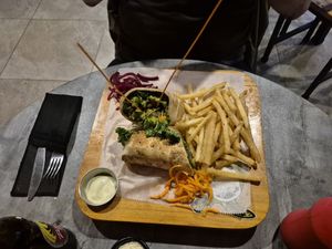 Vegetarischer Wrap at Vista Verde Restaurant in Quepos