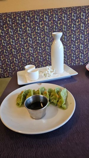 Veggie dumplings at Sushi Siam in Taos