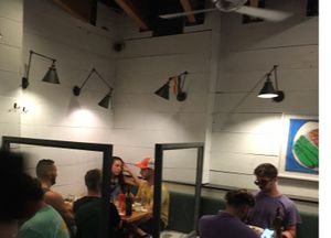 Table inside restaurant at Westville - Hell's Kitchen in New York City