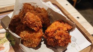 mushroom pops at VEGANBURG - Eunos Flagship Outlet in East Singapore