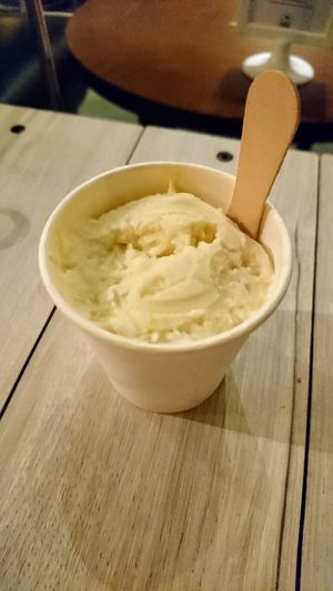 durian ice cream at VEGANBURG - Eunos Flagship Outlet in East Singapore
