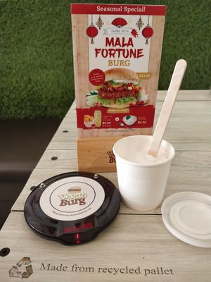 Coconut ice cream at VEGANBURG - Eunos Flagship Outlet in East Singapore