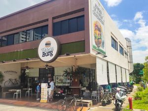 Shop front at VEGANBURG - Eunos Flagship Outlet in East Singapore
