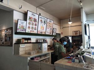 Cashier counter at VEGANBURG - Eunos Flagship Outlet in East Singapore