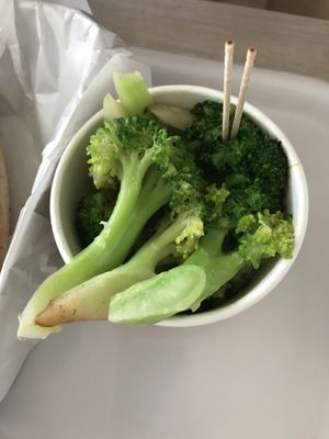 Being healthy with a side of broccoli   at VEGANBURG - Eunos Flagship Outlet in East Singapore