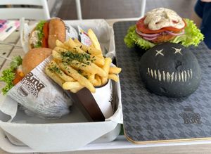 Chili Krab burger, Crack mayo Burger & Thriller Burger  at VEGANBURG - Eunos Flagship Outlet in East Singapore