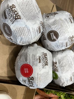 4 burgers of the 8  at VEGANBURG - Eunos Flagship Outlet in East Singapore