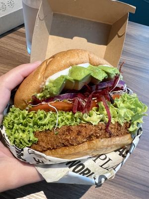 Avo beets burger   at VEGANBURG - Eunos Flagship Outlet in East Singapore