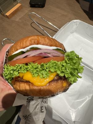 Patty let the burger down  at VEGANBURG - Eunos Flagship Outlet in East Singapore