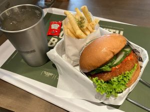 Hainanese chickenless burg  at VEGANBURG - Eunos Flagship Outlet in East Singapore