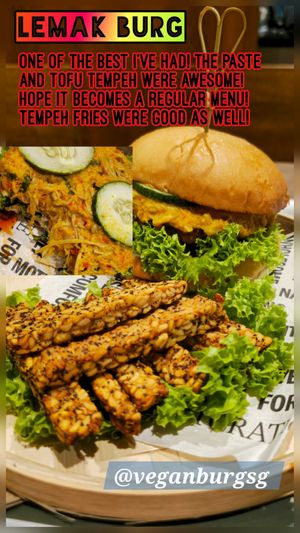 Lemak burg at VEGANBURG - Eunos Flagship Outlet in East Singapore