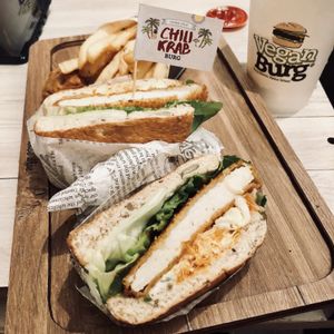 Chili Krab Burg at VEGANBURG - Eunos Flagship Outlet in East Singapore