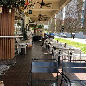 Outdoor Seating at VEGANBURG - Eunos Flagship Outlet in East Singapore