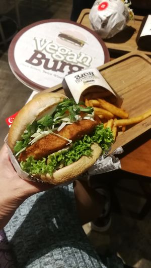 Chilli Krab burger promo 2 for 1 at VEGANBURG - Eunos Flagship Outlet in East Singapore