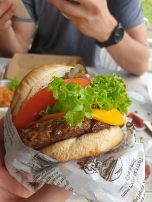Bbq at VEGANBURG - Eunos Flagship Outlet in East Singapore