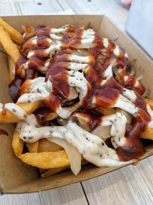 Loaded shroom fries regular portion - $5.90 at VEGANBURG - Eunos Flagship Outlet in East Singapore