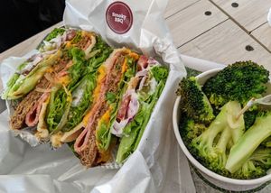 Smoky BBQ with regular broccoli at VEGANBURG - Eunos Flagship Outlet in East Singapore