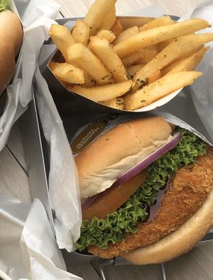 hawaiian teriyaki $8.90 👍🏻 at VEGANBURG - Eunos Flagship Outlet in East Singapore