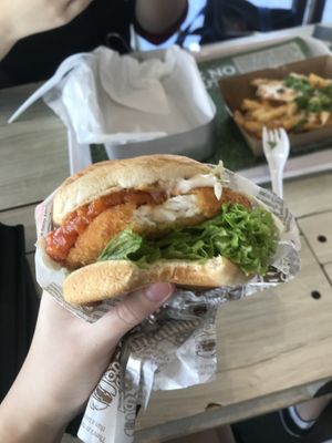 chilli krab at VEGANBURG - Eunos Flagship Outlet in East Singapore