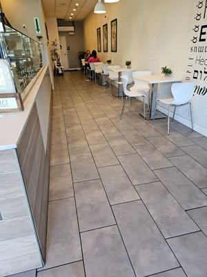 Inside dining at Hummus Republic in Santa Clarita