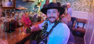 Inside seating area  at Aumākua Kava Lounge in Paia