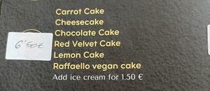 Raffaello vegan cake.  at Rosee Club Café in Orihuela
