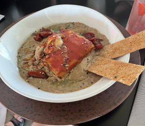 Vegan moussaka.  at Rosee Club Café in Orihuela