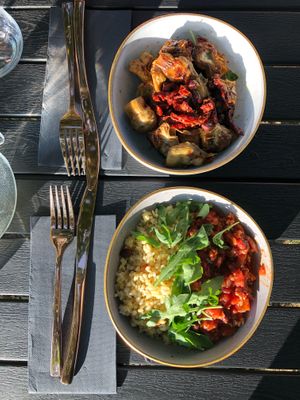 Artichokes & Chilli no carne at Villa Maria in Viljandi