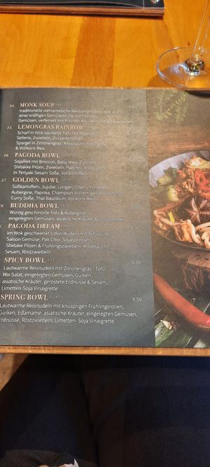 Menü at Chay Vegan Asian Kitchen in Hamburg