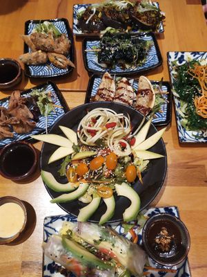 Different starters to share at Chay Vegan Asian Kitchen in Hamburg