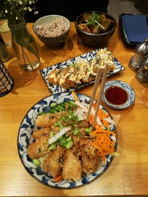 Main dishes at Chay Vegan Asian Kitchen in Hamburg
