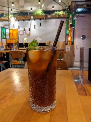 Homemade ice tea at Chay Vegan Asian Kitchen in Hamburg