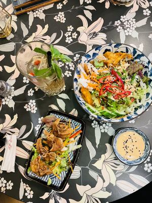Beautiful restaurant and tasty food at Chay Vegan Asian Kitchen in Hamburg