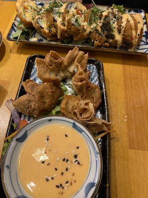 Fried wantans  at Chay Vegan Asian Kitchen in Hamburg