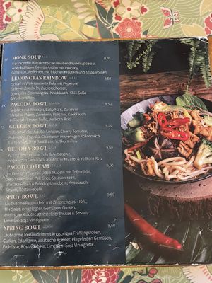 Menu  at Chay Vegan Asian Kitchen in Hamburg