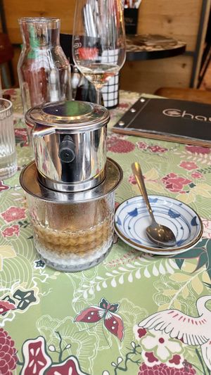 Vietnamese coffee  at Chay Vegan Asian Kitchen in Hamburg