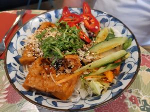 main / spicy bowl at Chay Vegan Asian Kitchen in Hamburg