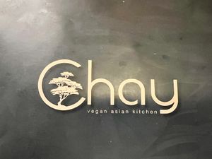 Look for this sign  at Chay Vegan Asian Kitchen in Hamburg