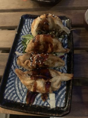 Happy samosas   at Chay Vegan Asian Kitchen in Hamburg