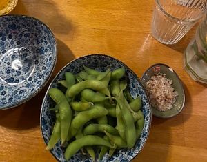Edamame (~5€)  at Chay Vegan Asian Kitchen in Hamburg