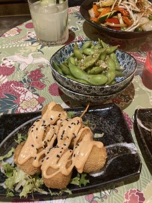 Edemame and tofu  at Chay Vegan Asian Kitchen in Hamburg