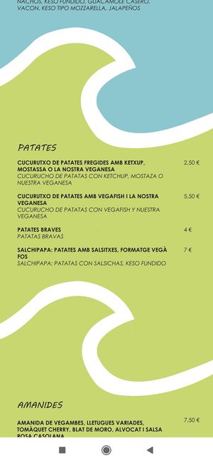 Carta at Cala Vegana in Menorca