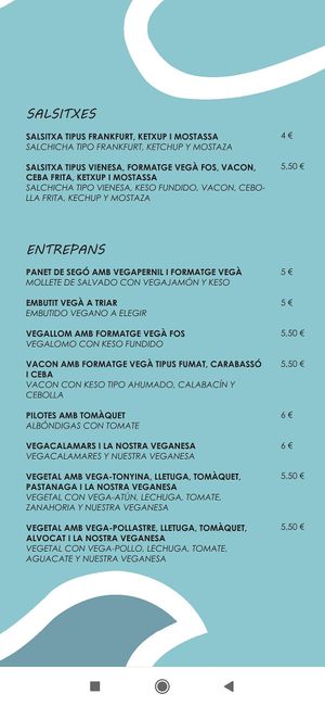 Carta at Cala Vegana in Menorca