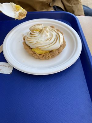 Gluten free lemon meringue pie  at Cala Vegana in Menorca